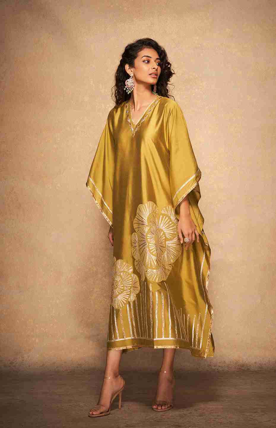 Olive Rose Gota Kaftan