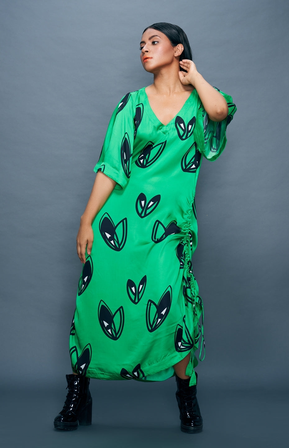 Green Kaftan Dress