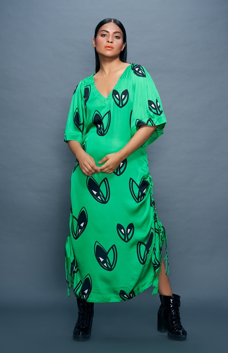 Green Kaftan Dress