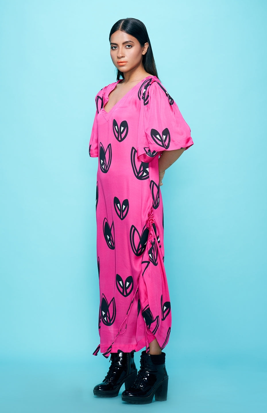 Pink Kaftan Dress