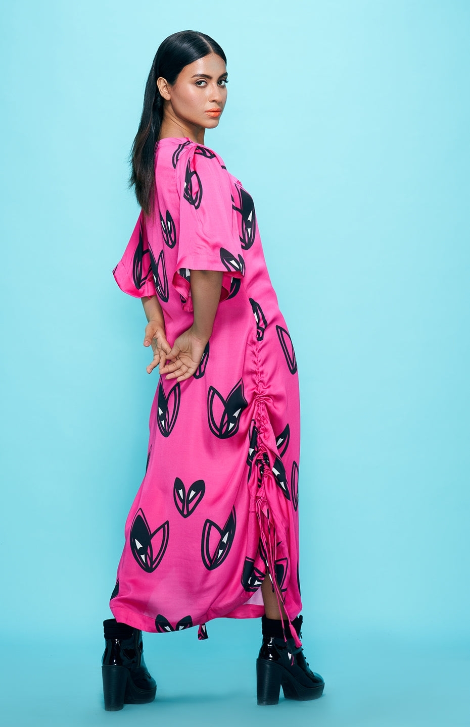 Pink Kaftan Dress