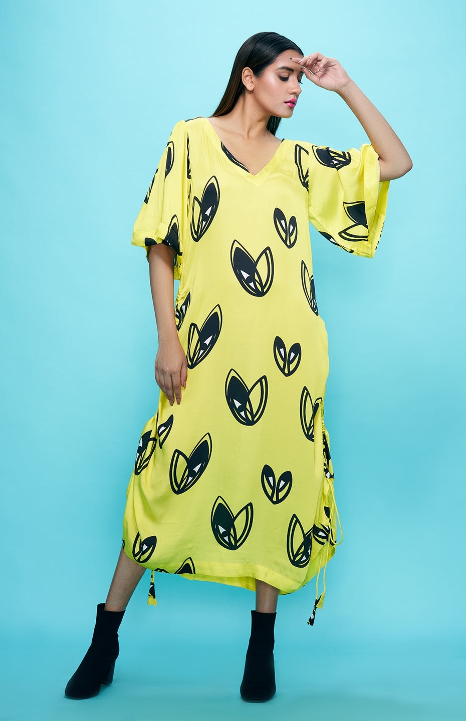 Yellow Kaftan Dress