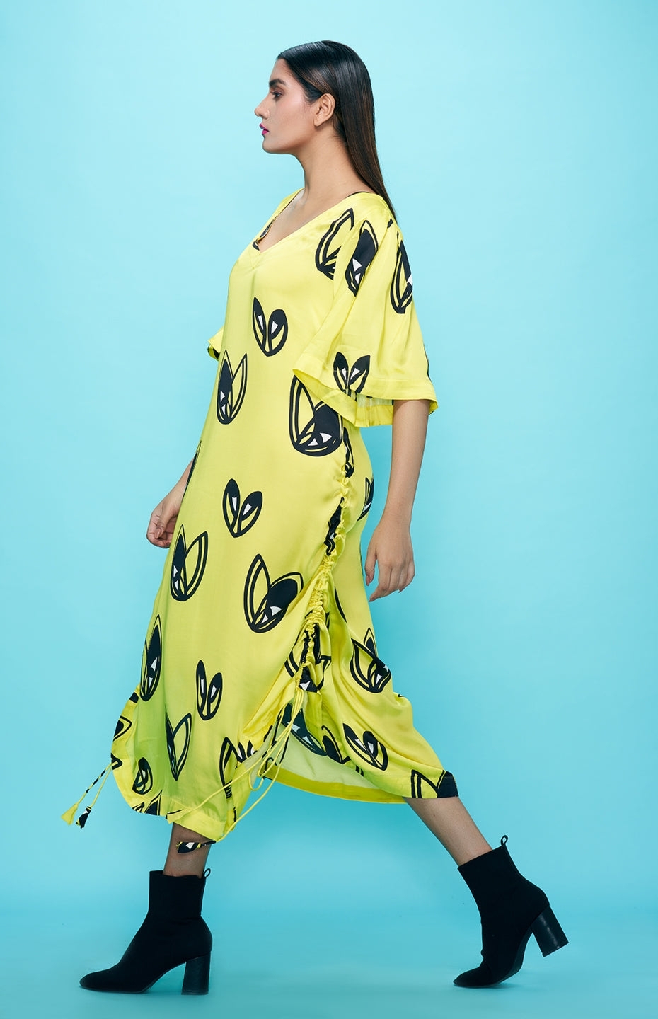 Yellow Kaftan Dress