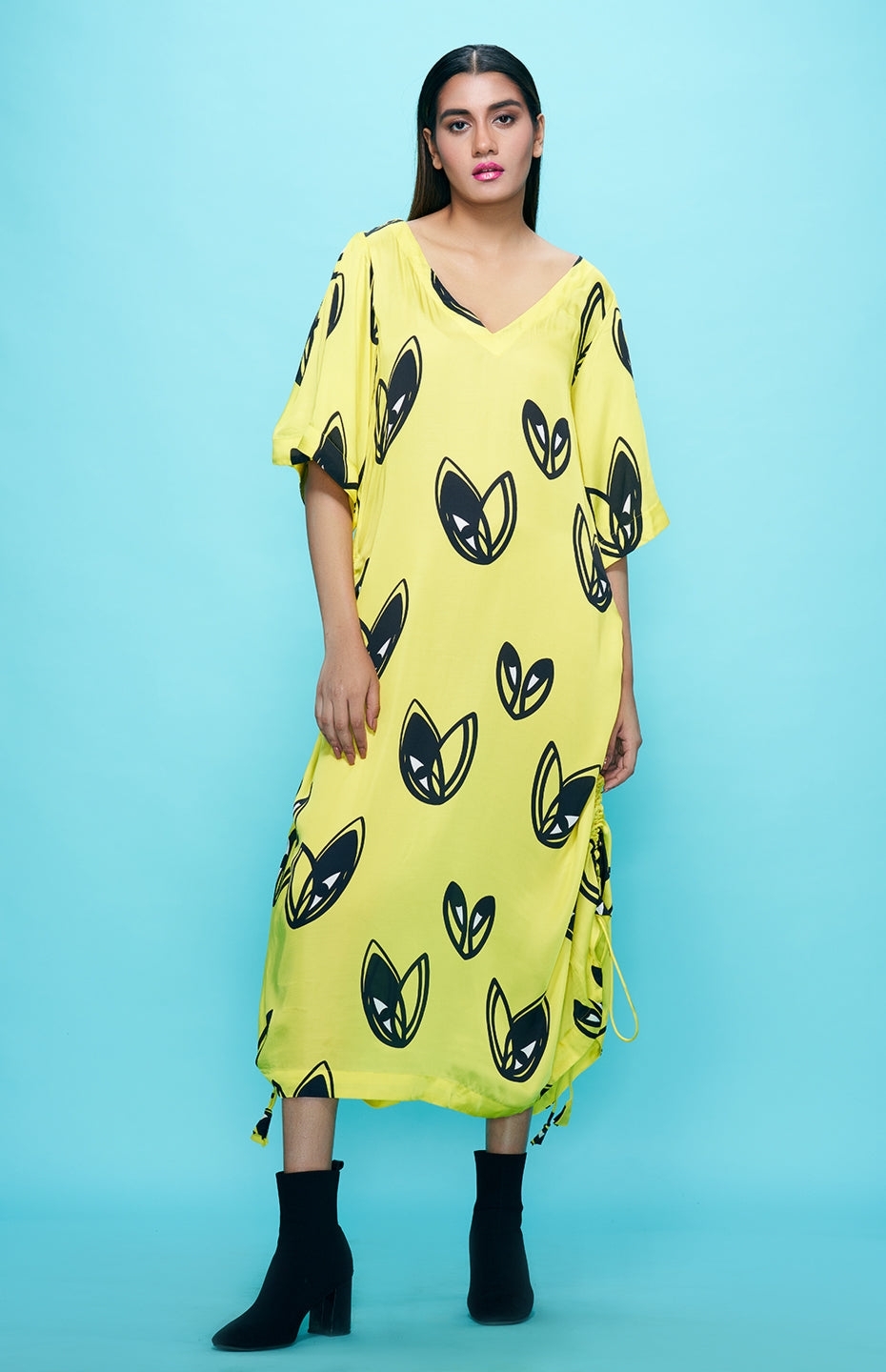 Yellow Kaftan Dress