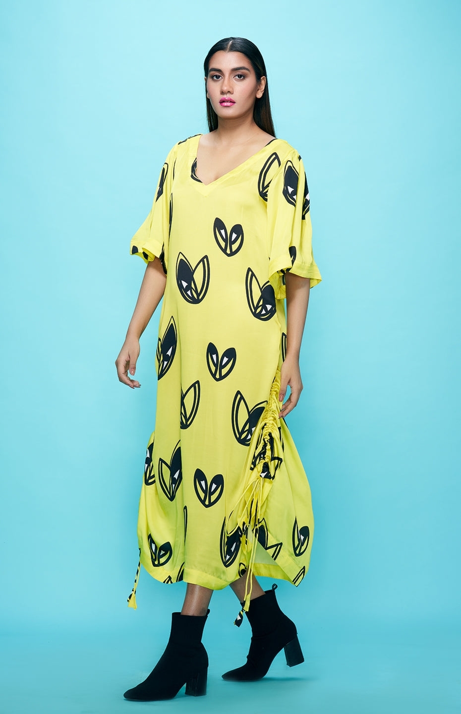 Yellow Kaftan Dress