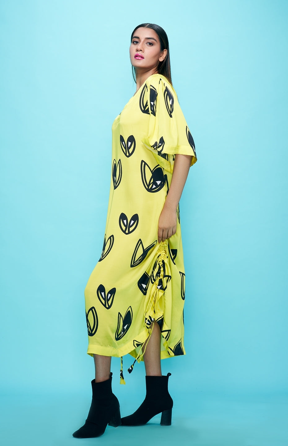 Yellow Kaftan Dress