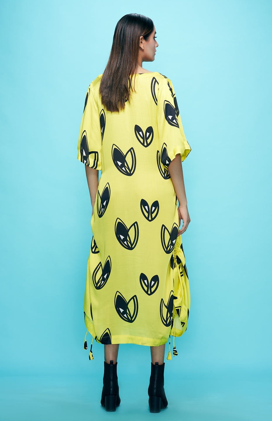 Yellow Kaftan Dress