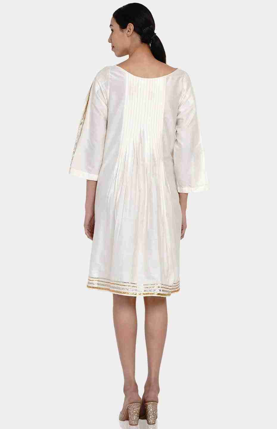 Off-White Knife Pleated Dress