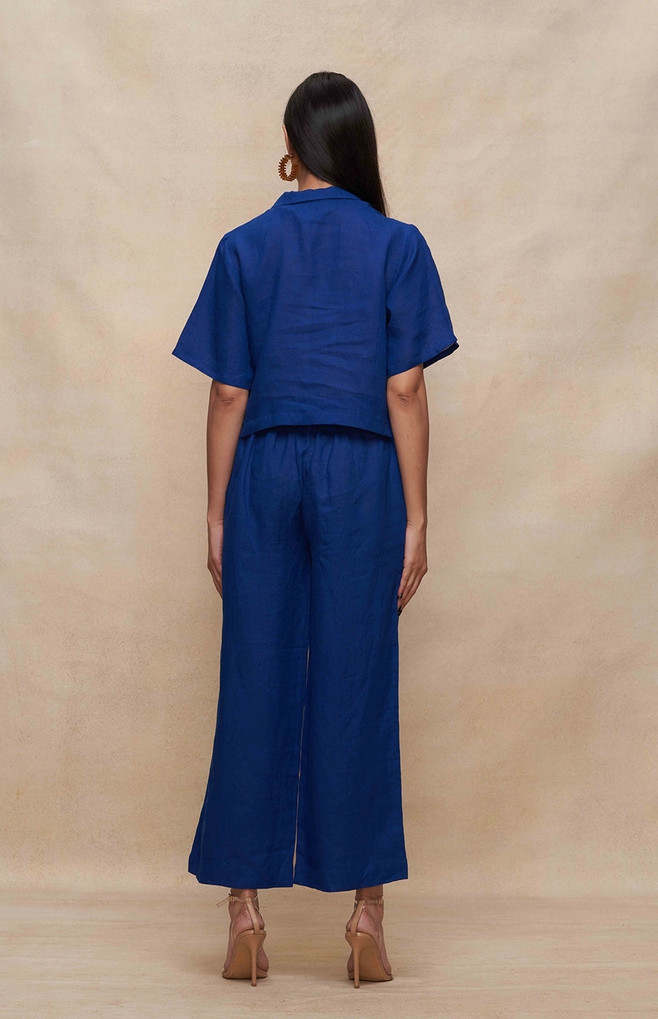 Blue Linen Pants