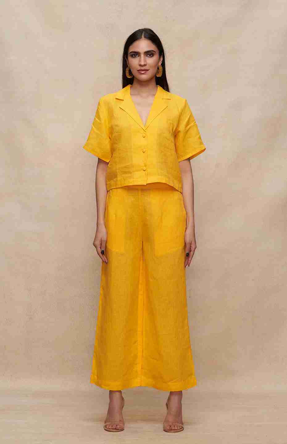 Yellow Linen Pants