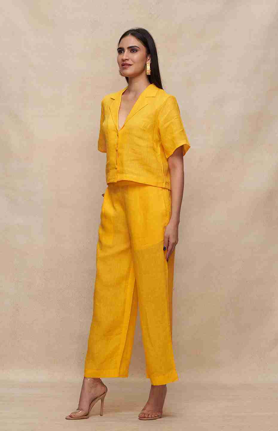 Yellow Linen Pants