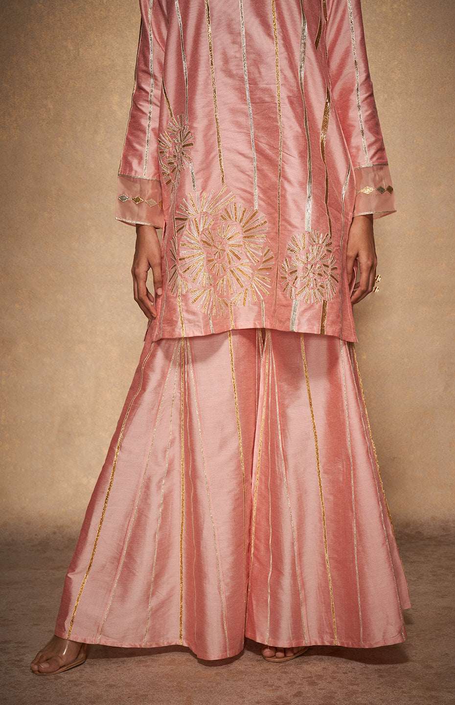 Pink Rose Gota Go-Dart Pant
