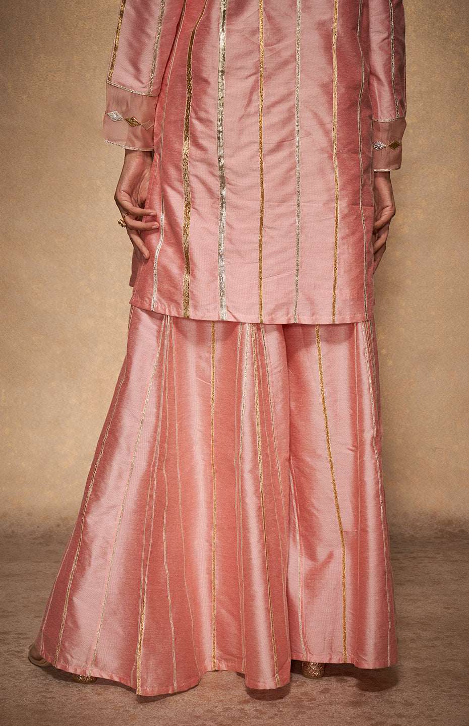 Pink Rose Gota Go-Dart Pant