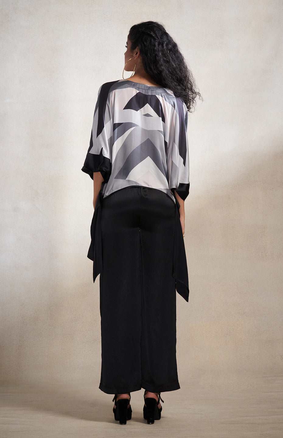 Monochrome Abstract Top