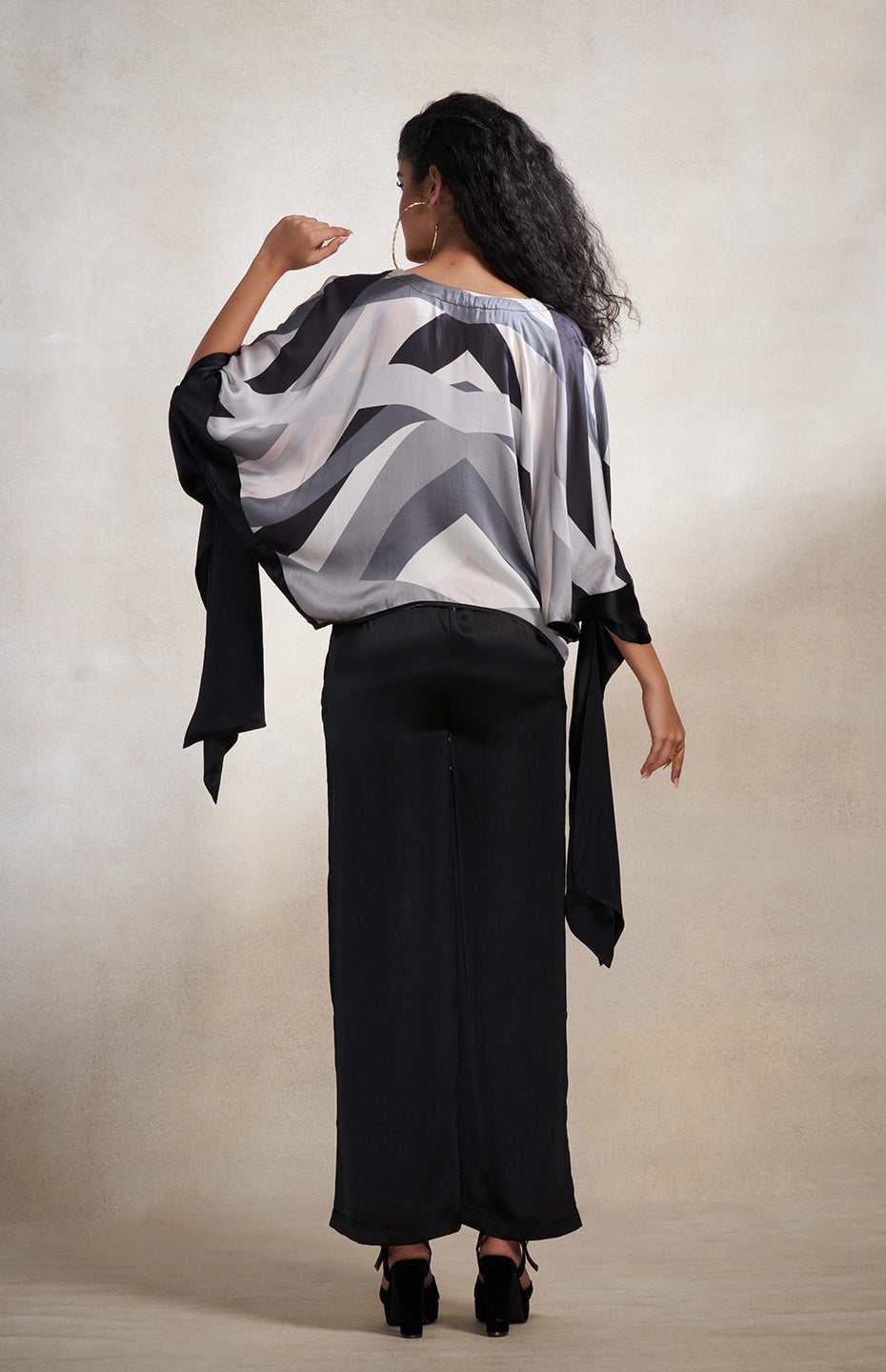 Monochrome Abstract Top