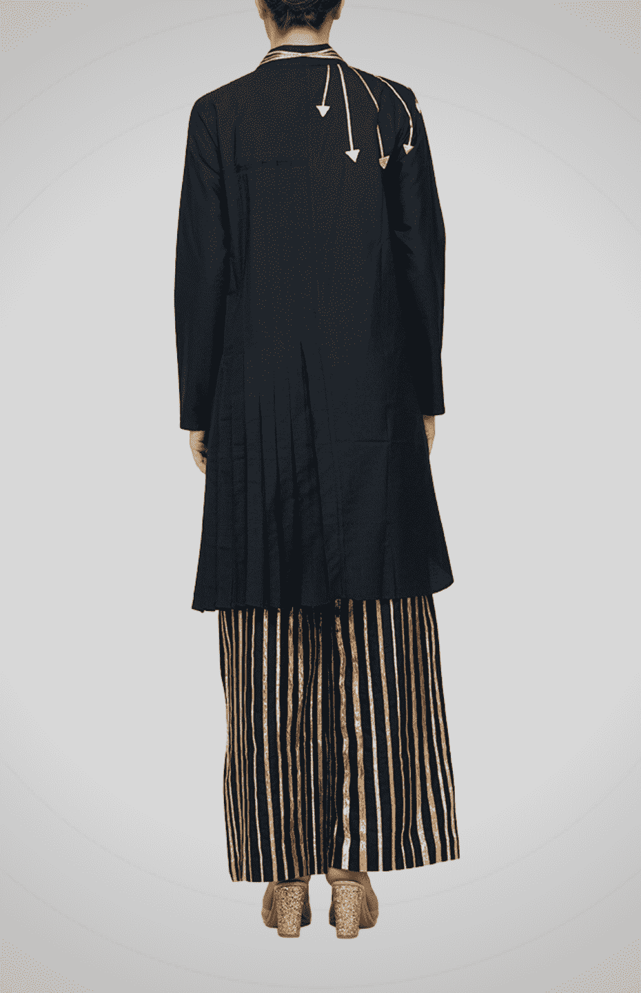 Black Peter Pan Collar Tunic