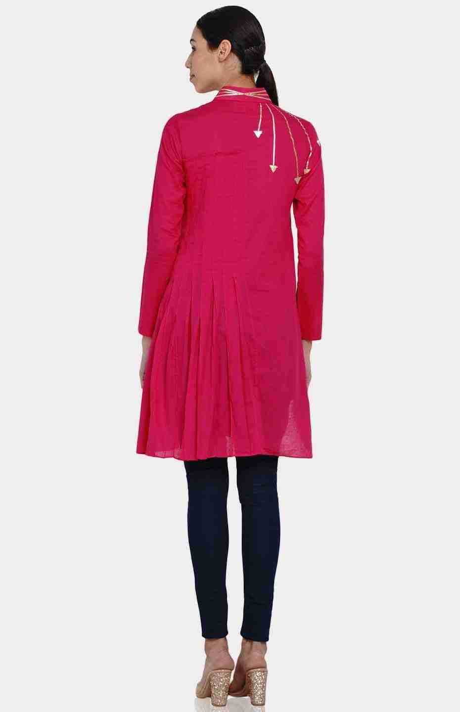 Pink Peter Pan Collar Tunic