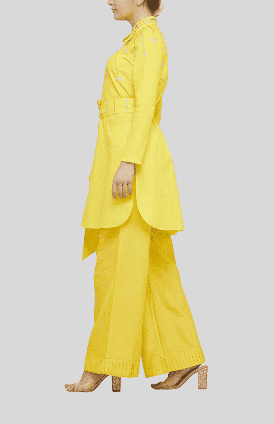 Yellow Peter Pan Collar Tunic