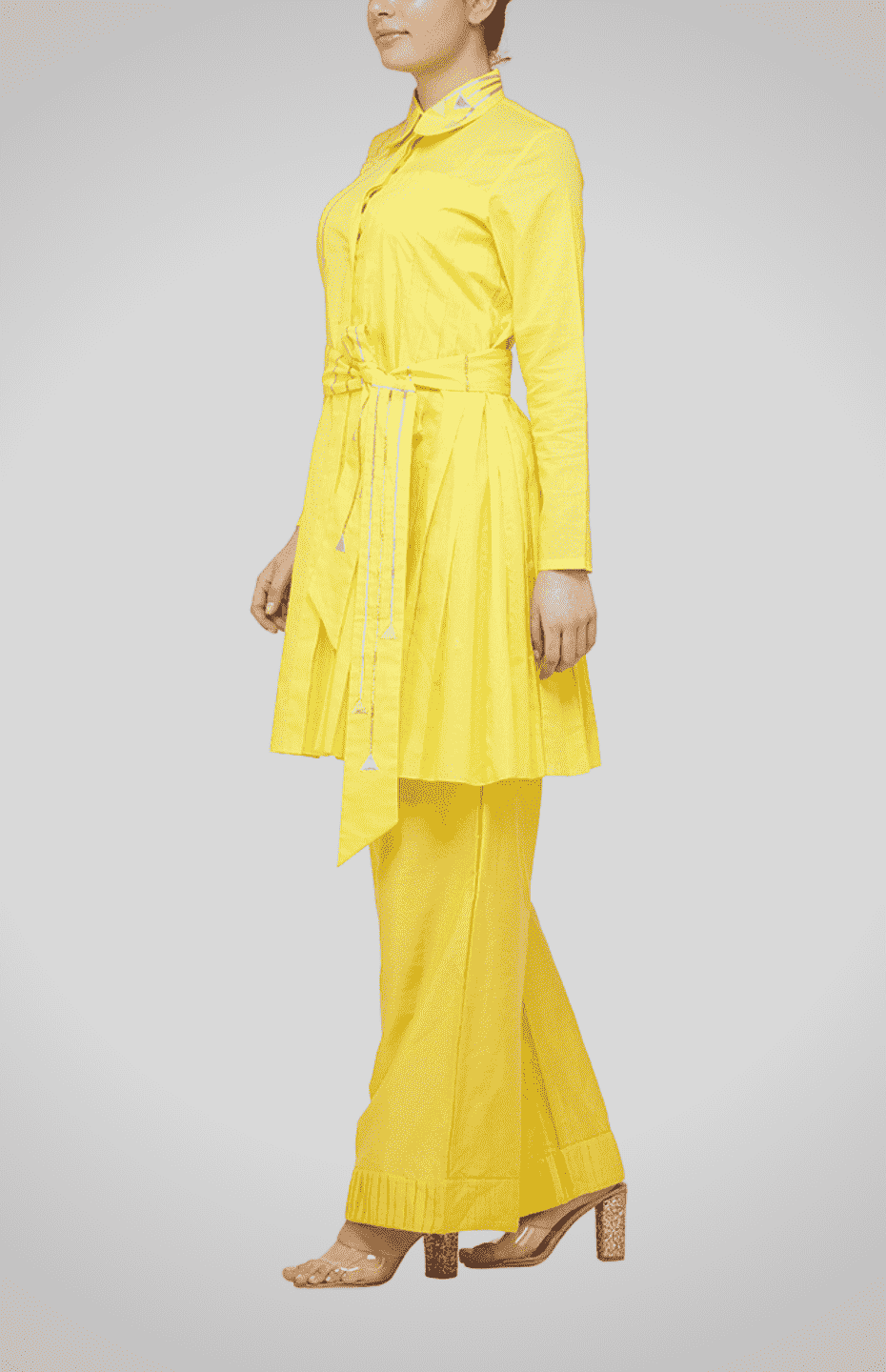 Yellow Peter Pan Collar Tunic