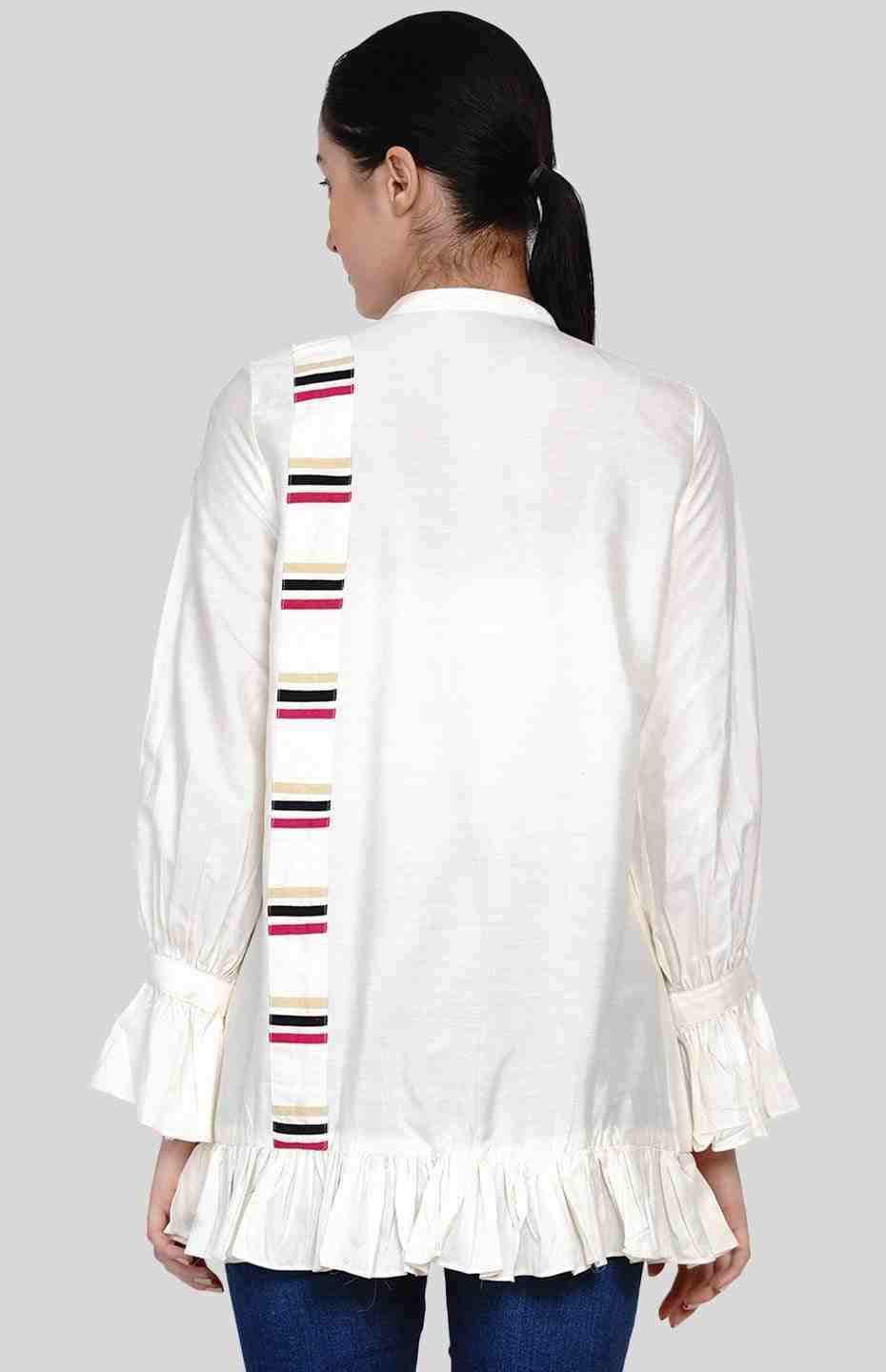 Off-White Ruffle Shirt