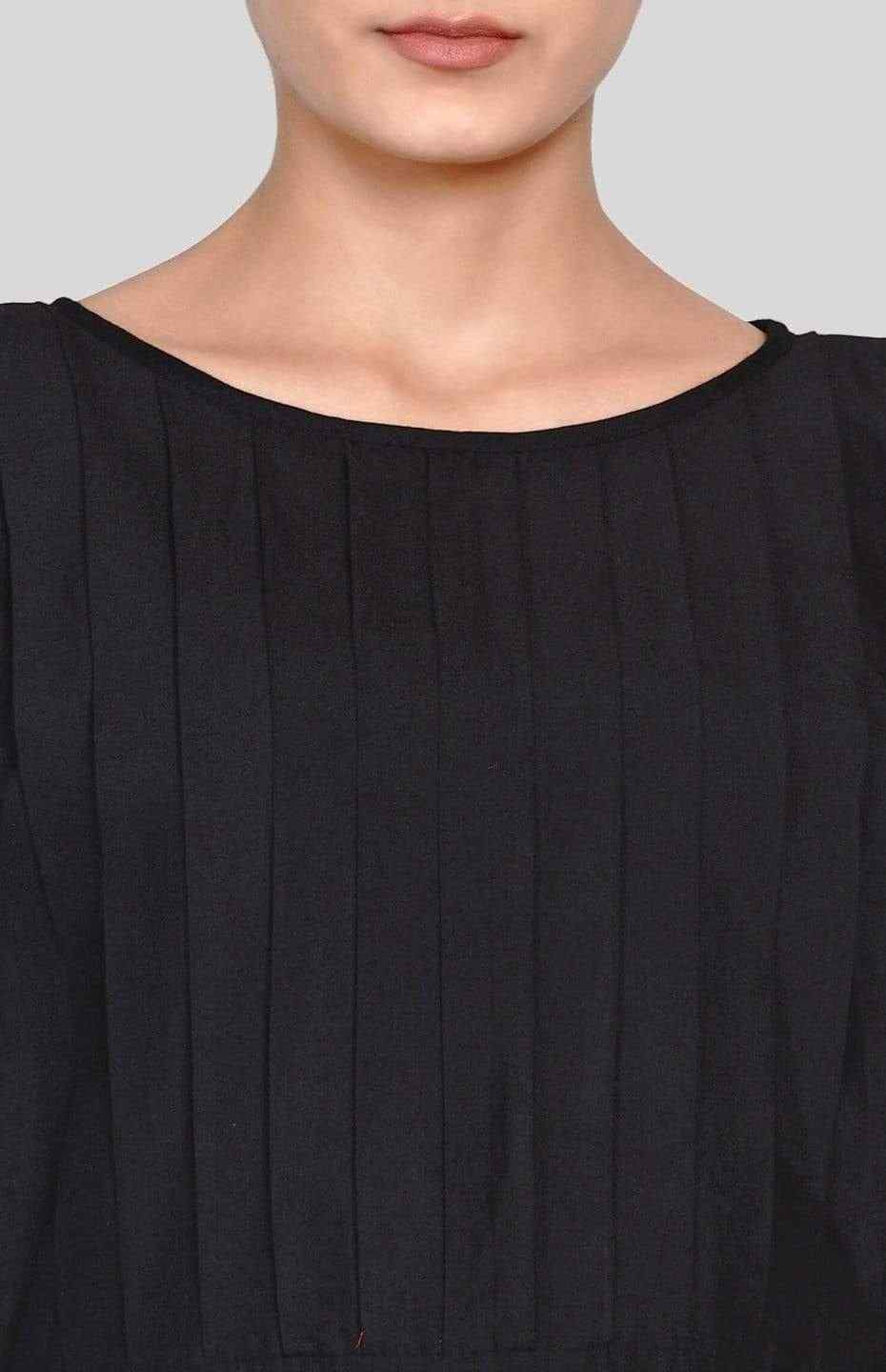 Black Pleated Tunic