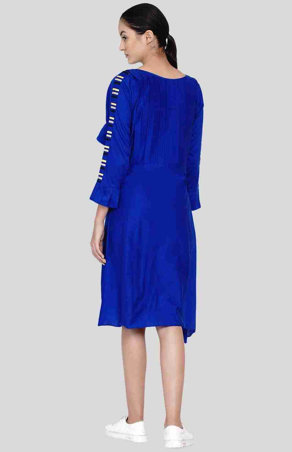 Blue Pleated Tunic