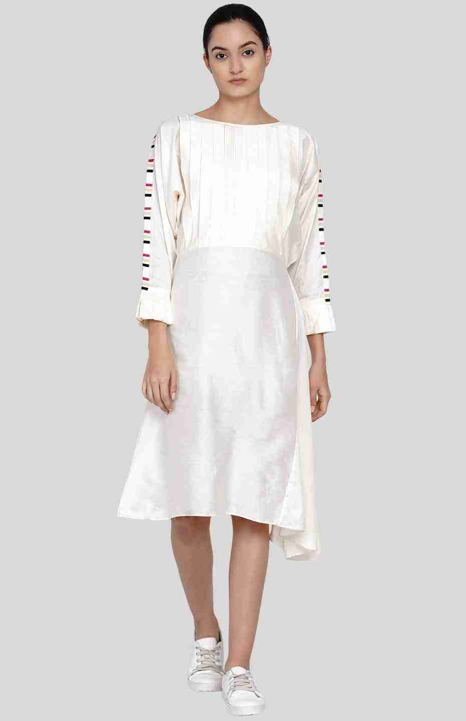 Off-White Pleated Tunic