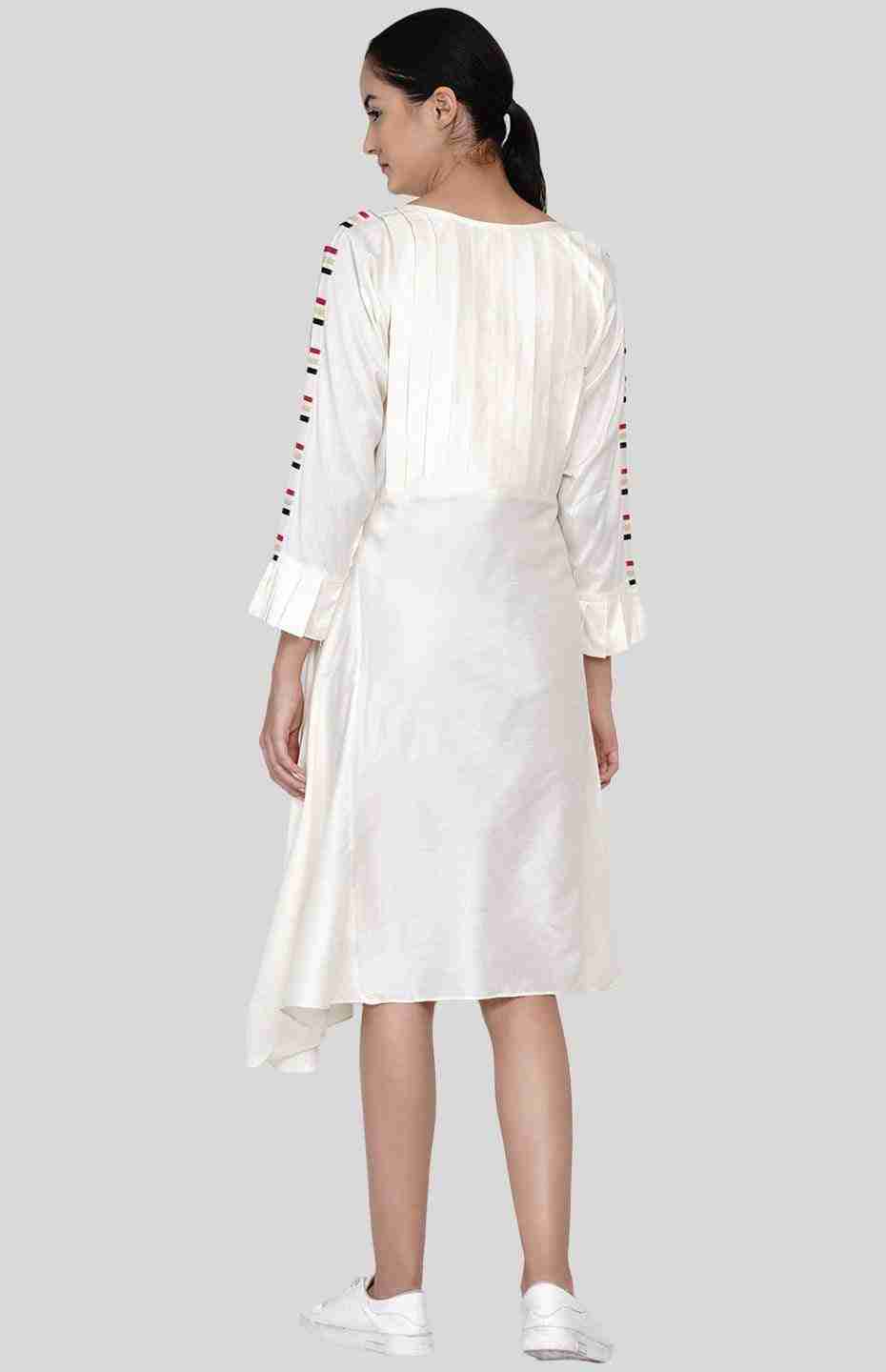 Off-White Pleated Tunic