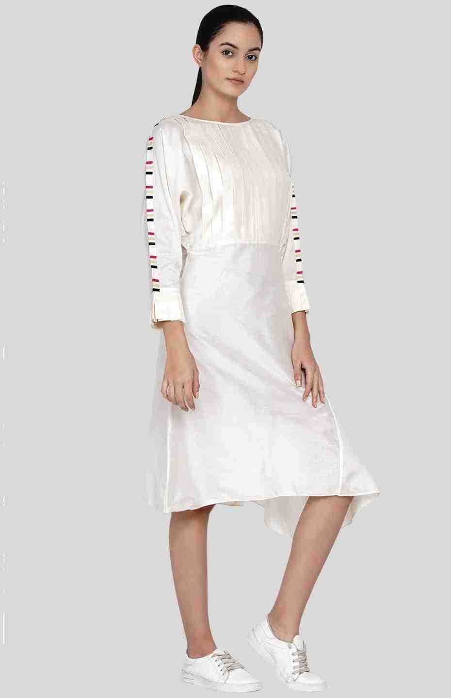 Off-White Pleated Tunic
