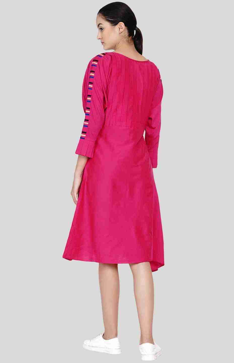 Pink Pleated Tunic