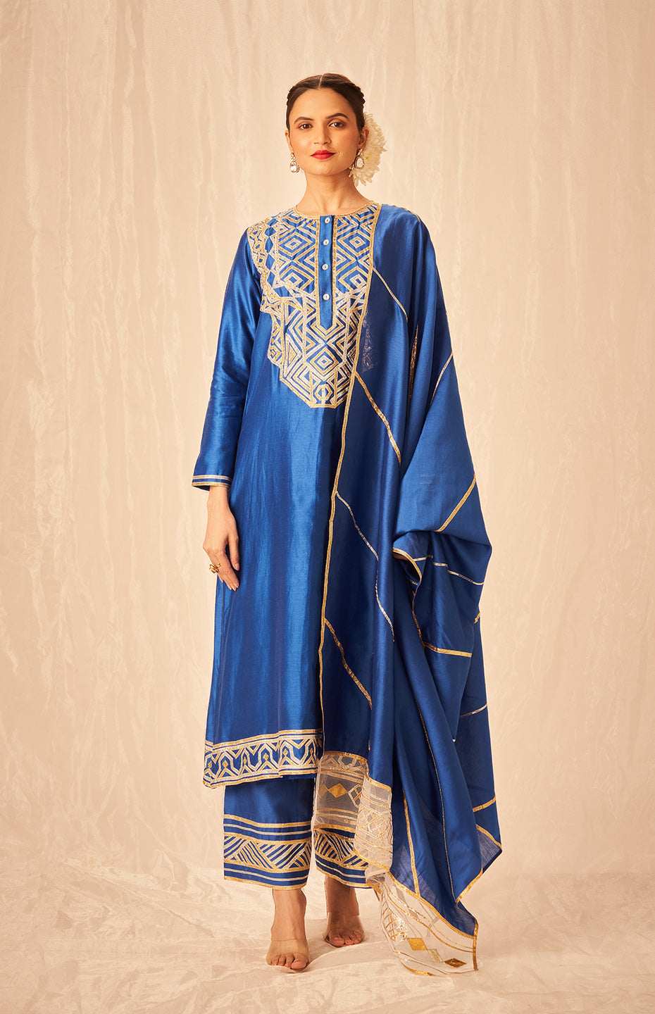 Royal Blue A Line Kurta