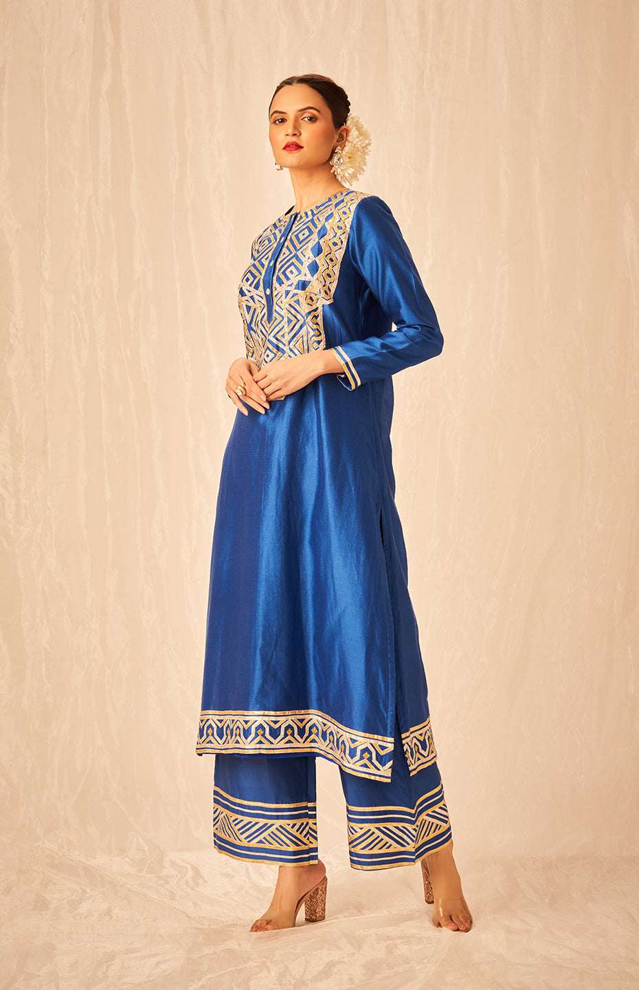 Royal Blue A Line Kurta
