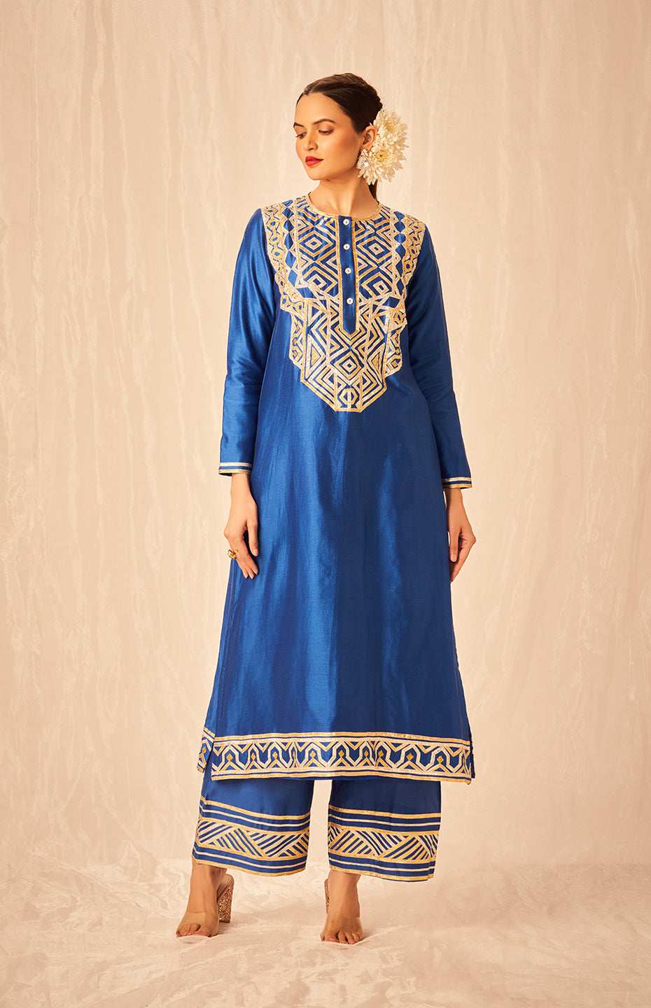 Royal Blue A Line Kurta