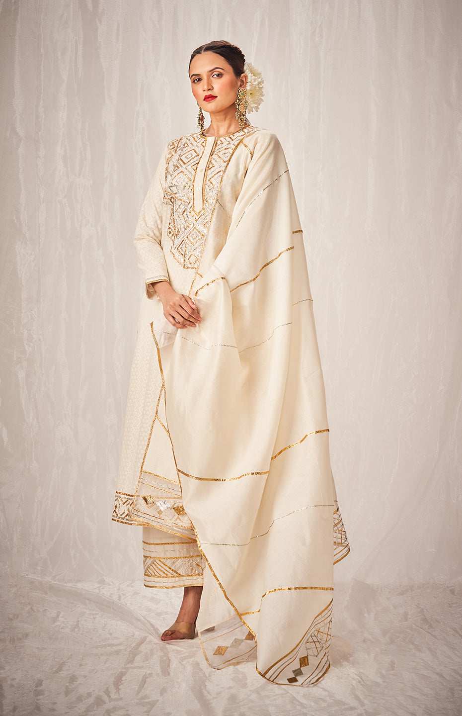 Jamdhani A Line Kurta