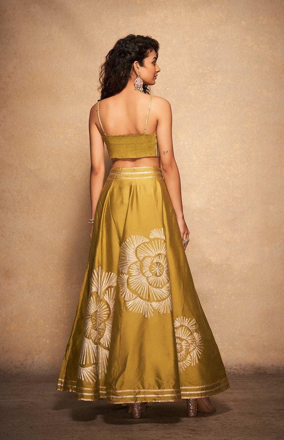 Olive Rose Gota Skirt