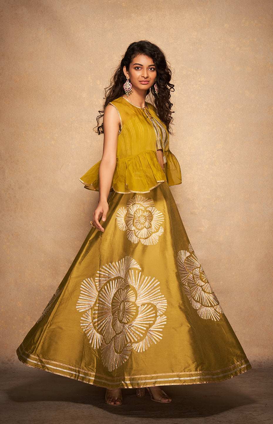 Olive Rose Gota Skirt