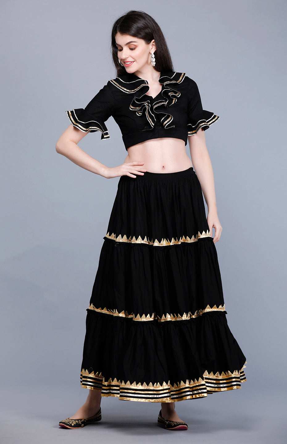 Offwhite Tier Skirt
