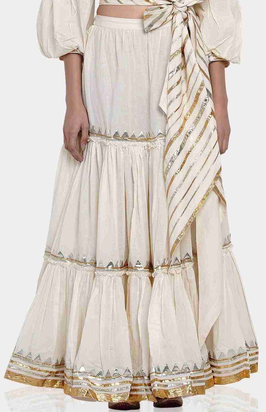 Offwhite Tier Skirt