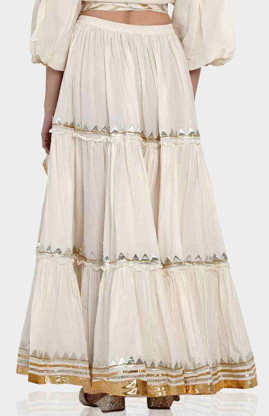 Offwhite Tier Skirt
