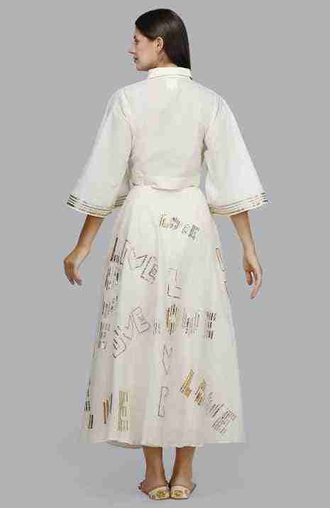 Barcode Tie Up Shirt