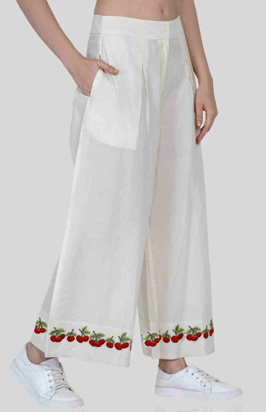 Off-White Cherry Pants