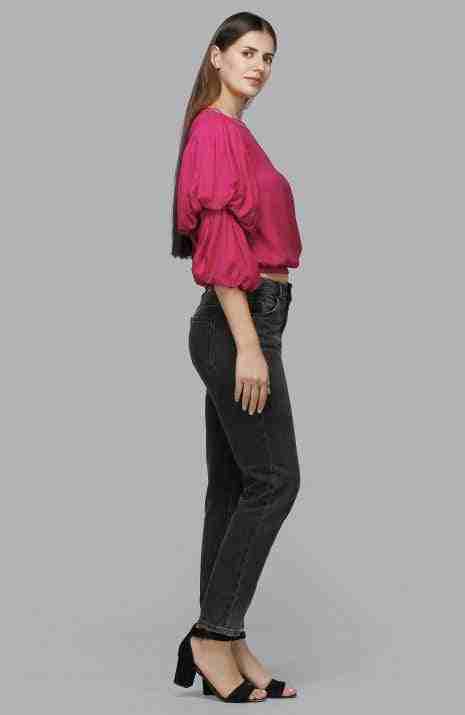 Pink Barcode Blouson