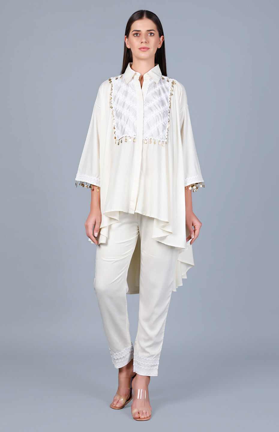 Off White Cigarette Pants