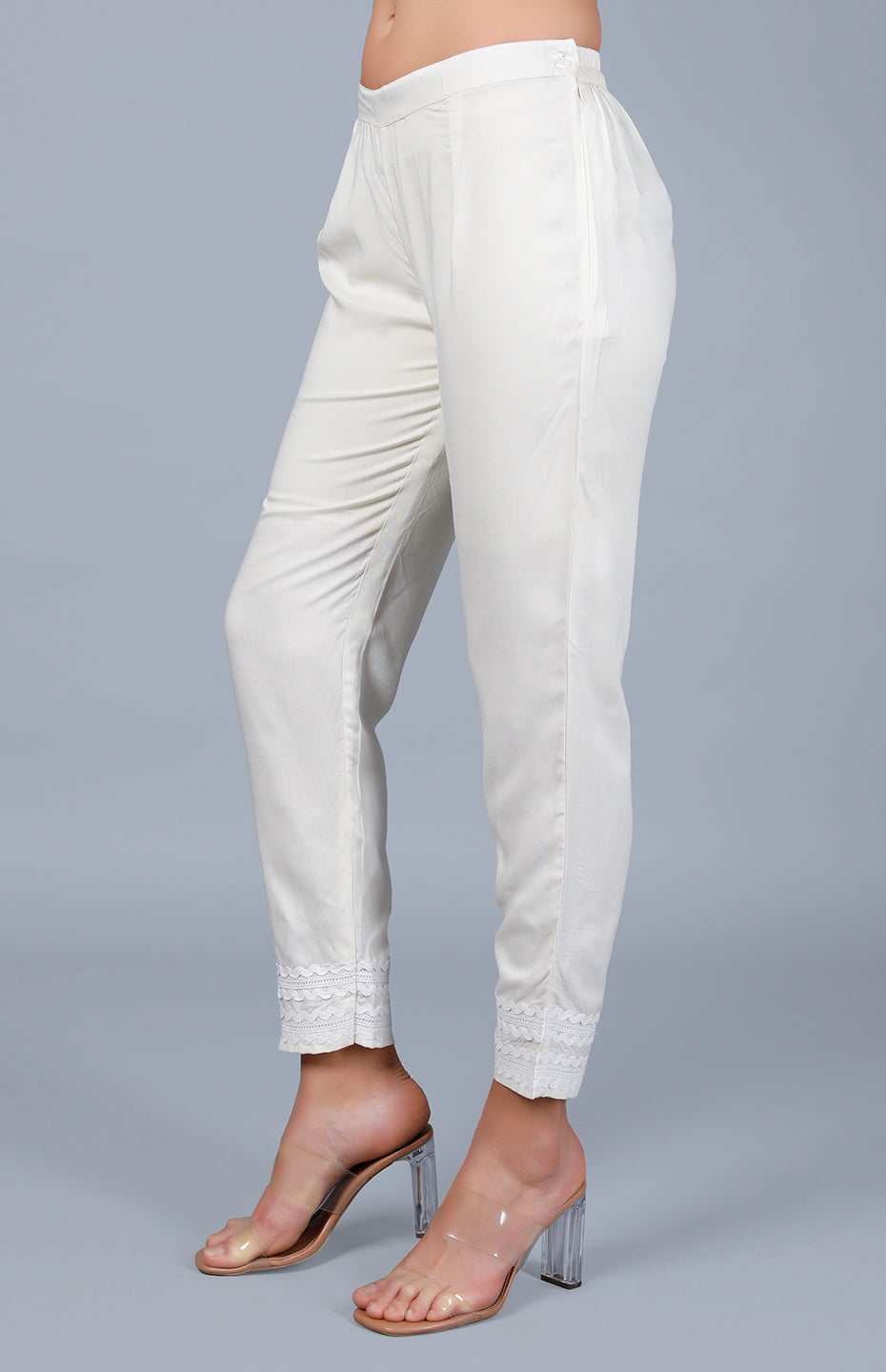 Off White Cigarette Pants