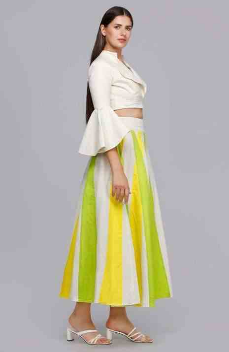 Yellow & Green Rays Skirt