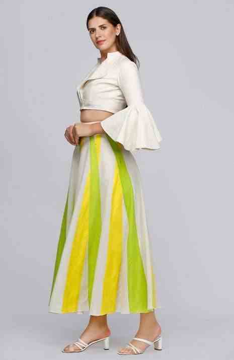 Yellow & Green Rays Skirt