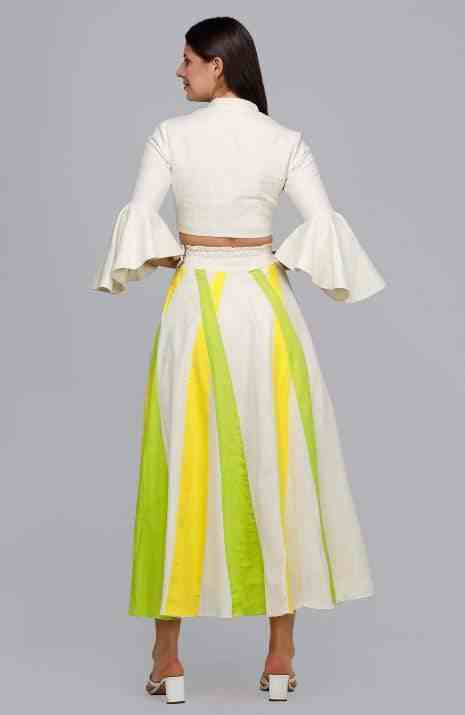 Yellow & Green Rays Skirt