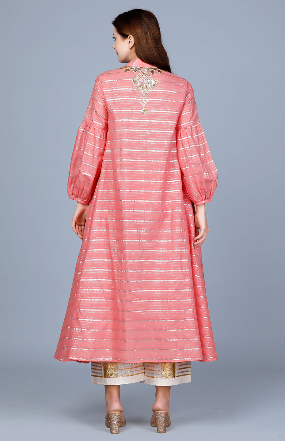 Barfi Peach Circular Tunic