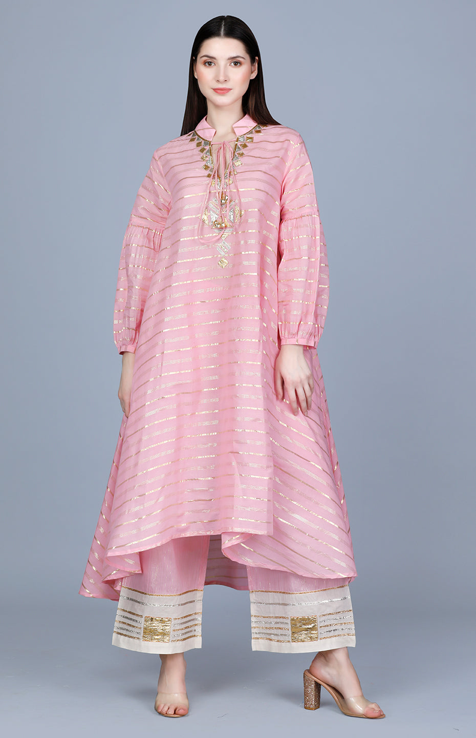 Barfi Pink Circular Tunic