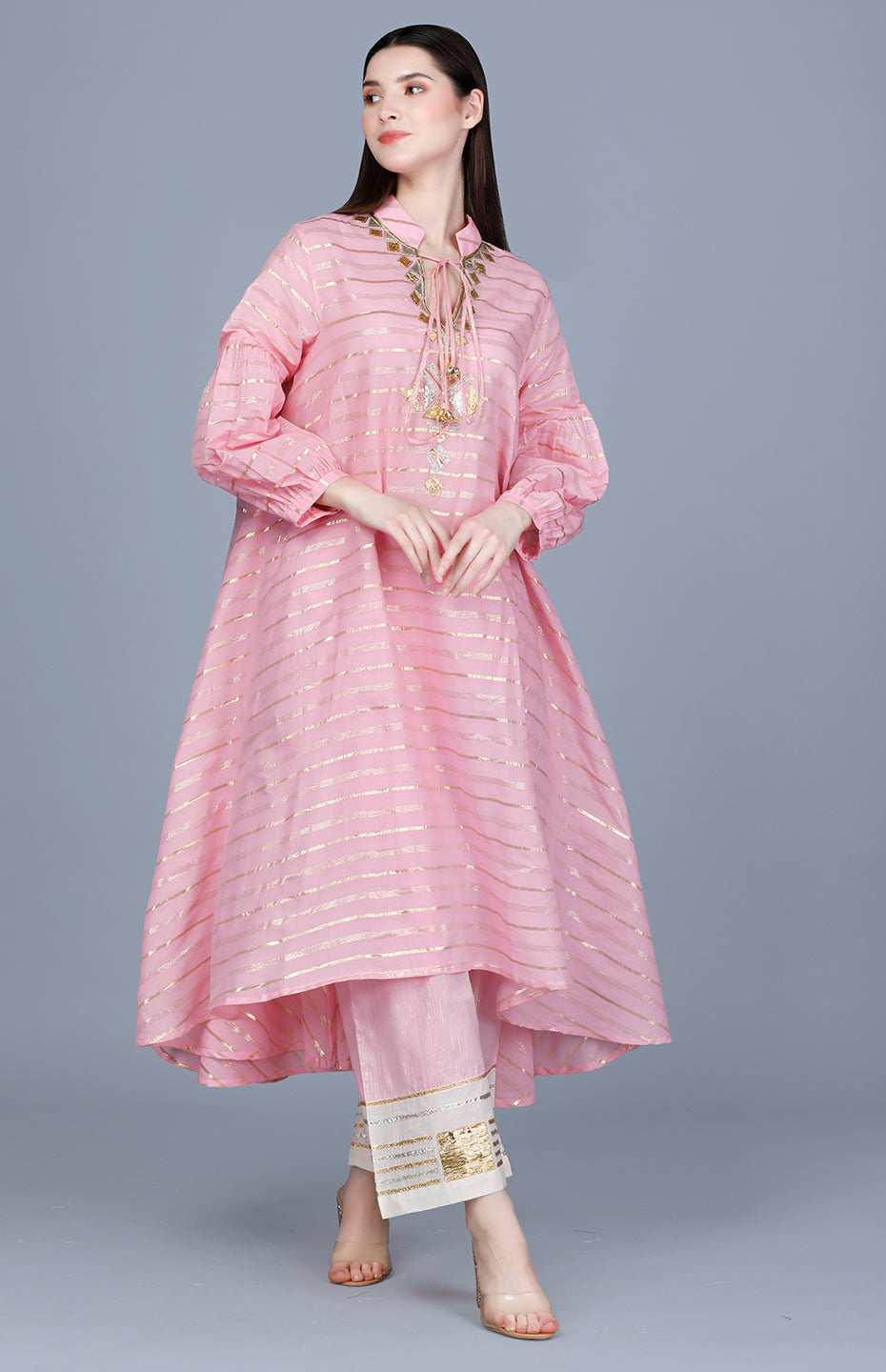 Barfi Pink Circular Tunic
